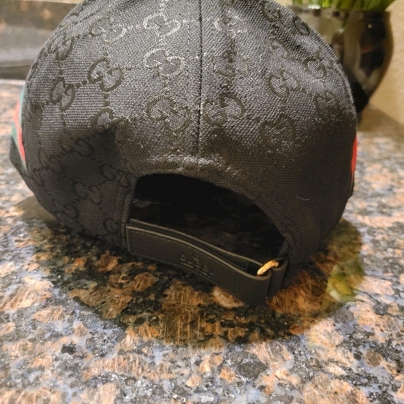 Gucci Black Monogram Baseball Cap - Picture 5 of 11